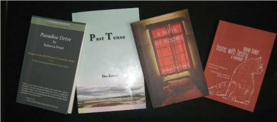 covers of four books being reviewed
